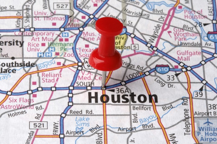 Houston map pin