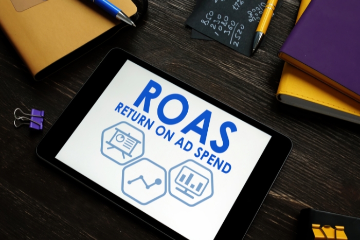 ROAS or Return On Ad Spend shown on in iPad