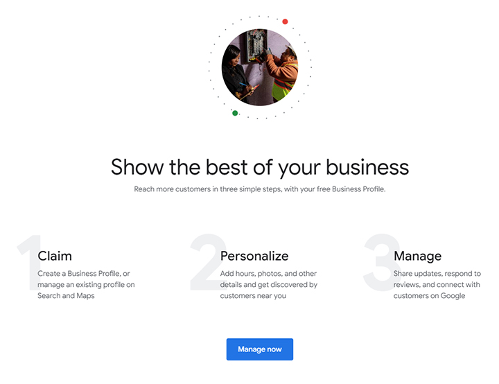 steps to claim google business profile
