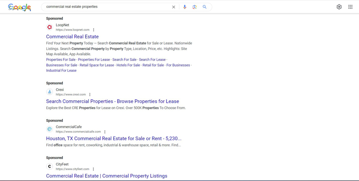 cre google ads examples